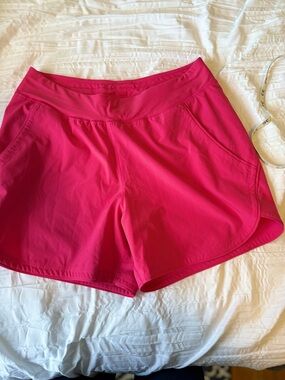 Lands' End Hot Pink Athletic Swim Shorts